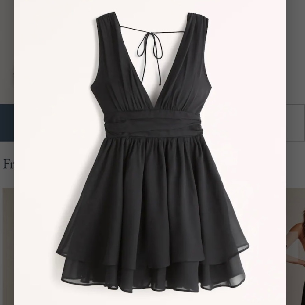 Abercrombie & Fitch “Flirty Drama Mini Dress”